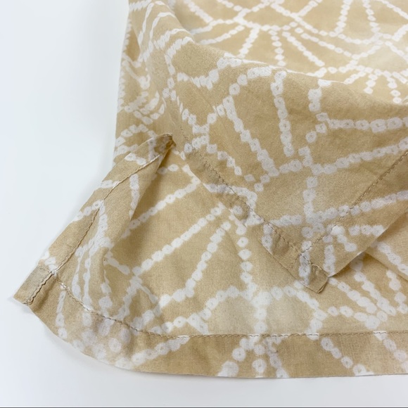 Calypso St. Barth for Target Tunic Top Tan Green Embroidery V-Neck Women’s Sz XS - Picture 6 of 11